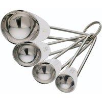 KitchenCraft 4 Piece Measuring Spoon Set in Metallic Silver