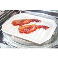 KitchenCraft Microwave Bacon Rack, Display Boxed in White