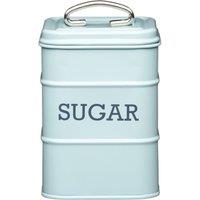 Living Nostalgia Vintage Style Blue Sugar Tin