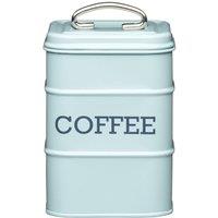 Living Nostalgia Blue Coffee Tin, Vintage style