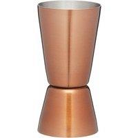 BarCraft Copper Finish Stainless Steel Dual Jigger, 25ml/50ml, Carded