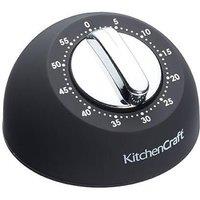 KitchenCraft Soft Touch Mechanical Timer in Black