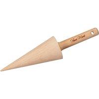 Home Made Beech Wood Waffle Cone Roller in Brown
