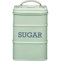 KitchenCraft Living Nostalgia Metal Sugar Canister - English Sage Green