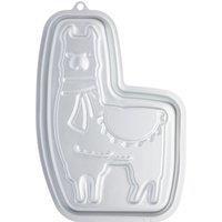 KitchenCraft Silver Llama Shaped Cake Tin, Anodised Aluminium Cake Pan