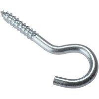 Forgefix Screw Hook Zp 55 X 8Ga Bag 10 in Silver