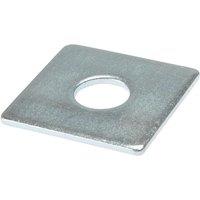 Forgefix Square Plate Washer Zp 50 X 50 X 16Mm Bag 10 in Silver