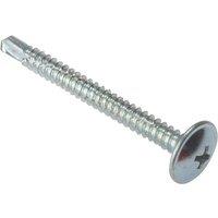 Forgefix Baypole Self-Drill Screw Phillips Wafer Head Zp 4.8 X 60Mm Box 100 in Silver