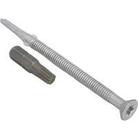 Forgefix Techfast Roofing Screw Timber - Steel Heavy Section 5.5 X 85Mm Pack in Silver