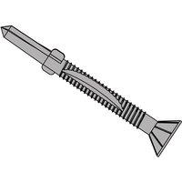 Forgefix Techfast Timber To Steel Csk/Wing Screw No.5 Tip 5.5 X 65Mm Box 100 in Silver