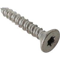 Forgefix Techfast Masonry Screw Torx Compatible Csk 6.3 X 45Mm (Box 100) in Silver
