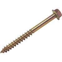 Forgefix Spectre Coach Screw Hexagon Head ZY M8 x 80mm Box 50 in Gold