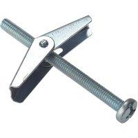 Forgefix Plasterboard Spring Toggle M5 X 100Mm Bag 10 in Silver