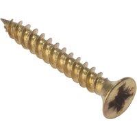 Forgefix General Purpose Pozi Screw Csk Tt Electro Brass 3/4In X 6 Box 200 in Gold