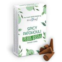 KDMD Plant Based Incense Cones - Spicy Patchouli in White