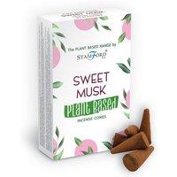 KDMD Plant Based Incense Cones - Sweet Musk in White