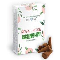 KDMD Plant Based Incense Cones - Regal Rose in White