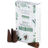 KDMD Plant Based Backflow Incense Cones - Spicy Patchouli in White