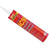 Everbuild Acoustic Sealant & Adhesive 900Ml Ac50 in White