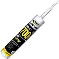 Everbuild Pvcu & Roofing Silicone Sealant C3 Translucent 700T in White