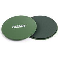 Phoenix Fitness Dual-Sided Gliding Discs in Teal