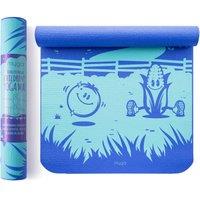 Myga Frenzy Silk Print Childrens Mat in Blue