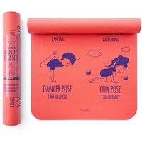 Myga Pose Silk Print Mat in Red