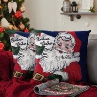 Velosso Santa Wish Filled Christmas Cushion | Size: 43 cm x 43 cm