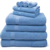 Velosso Luxury 100% Egyptian Cotton Towels 550gsm - Soft & Absorbent Cotton Towels in Blue