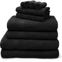 Velosso Luxury 100% Egyptian Cotton Towels 550gsm - Soft & Absorbent Cotton Towels in Black