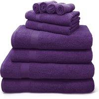 Velosso Luxury 100% Egyptian Cotton Towels 550gsm - Soft & Absorbent Cotton Towels in Purple | Size: Bath Sheet
