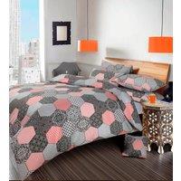 Velosso Oracle Printed Cotton Rich Printed Duvet Cover & Pillowcase Set | Size: Single