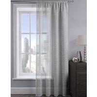 Velosso Alessandria Sheer Voile Panel Slot Top in Silver | Size: 137 cm width x 183 cm drop