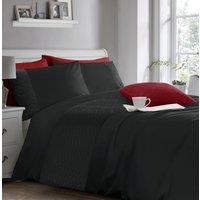 Velosso Pinsonic Design Duvet Cover & Pillowcase Set, Modern Bedroom Decor in Black | Size: King