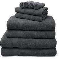 Velosso Luxury 100% Egyptian Cotton Towels 550gsm - Soft & Absorbent Cotton Towels in Charcoal | Size: Bath Sheet