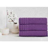 Velosso Everyday 100% Cotton Towels - Quick Dry & Water Absorbant in Purple