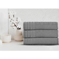 Velosso Everyday 100% Cotton Towels - Quick Dry & Water Absorbant in Silver