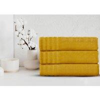 Velosso Everyday 100% Cotton Towels - Quick Dry & Water Absorbant in Yellow