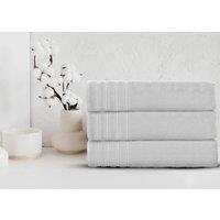 Velosso Everyday 100% Cotton Towels - Quick Dry & Water Absorbant in White | Size: Bath Sheet