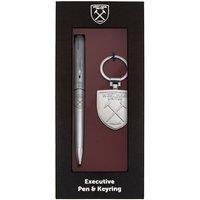 West Ham United FC Executive Gift Boxed Pen & Keyring Set in Silver