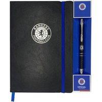 Rangers FC A5 Notebook & Pen Set in Black
