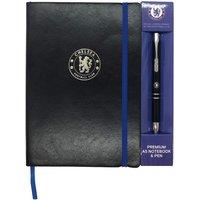 Chelsea FC A5 Notebook & Pen Set in Black