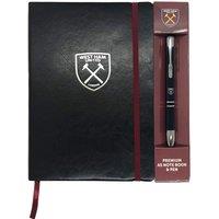 West Ham United FC A5 Notebook & Pen Set in Black