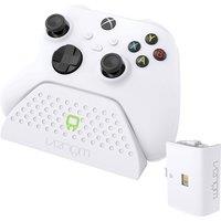 Venom Xbox Charging Dock with Rechargeable Battery Pack in White