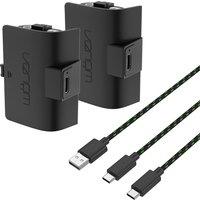 Venom Xbox High Capacity 1100mAh Rechargeable Battery Twin Pack in Black