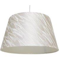 K LIVING 14" Iceburg Drum Ceiling Table Lamp Shade - Cream
