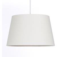 K LIVING Cream Tapered Drum Shade for Ceiling & Table Lamp 12 Inch Shade