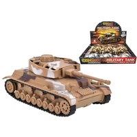 Combat Mission Die Cast Pull Back Military Tank (Colours Vary)