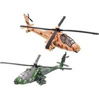 Kandy Toys Die Cast Apache Helicopter Assorted Colours