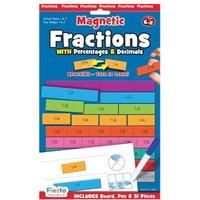 Fiesta Crafts Double Sided Magnetic Fractions with Decimals & Percentages